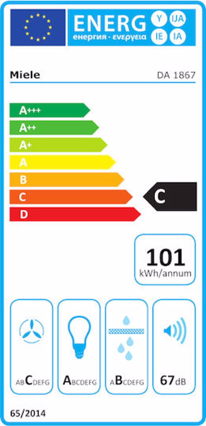 Aporrofitiras Ptussomenos Miele DA 1867 Inox 60 cm